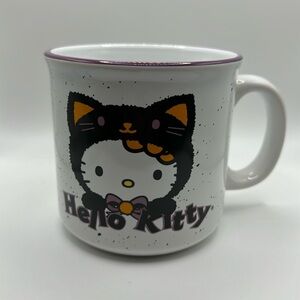 Hello Kitty Halloween Trick or Treat Black Cat Bats Coffee Mug Cup 20oz‎ NEW